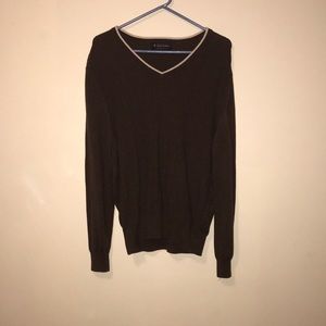 Brown w/ White Trim Brooks Brothers sweater